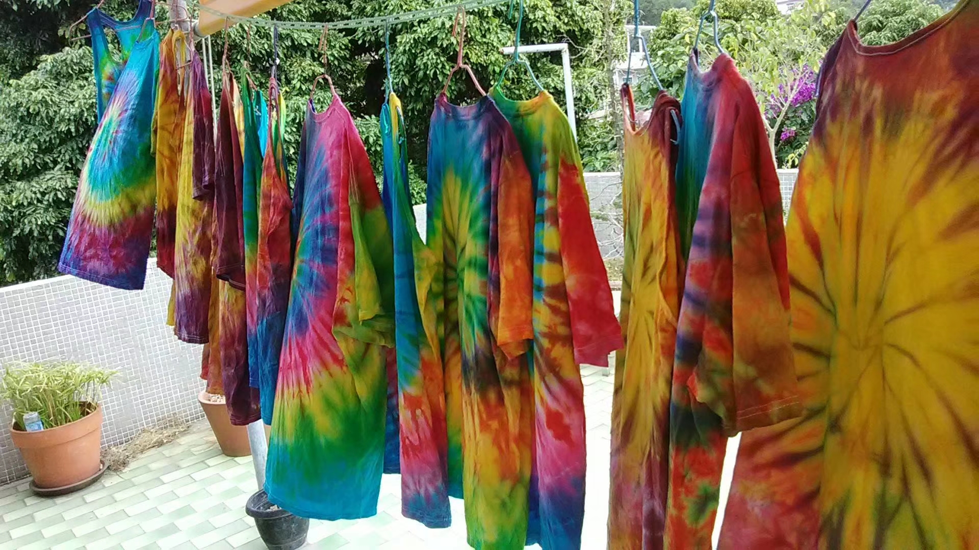 spiral tie dye